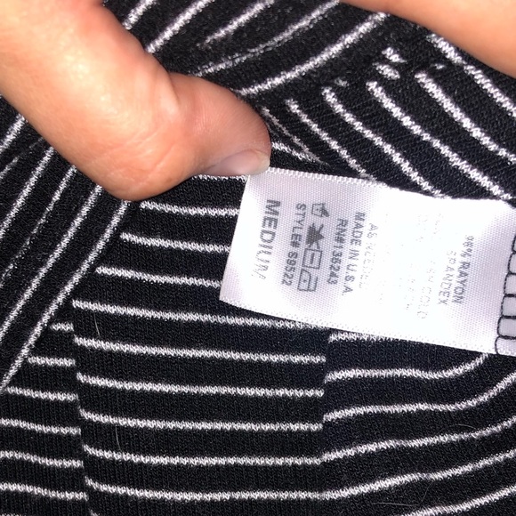 Black striped top - Picture 3 of 4